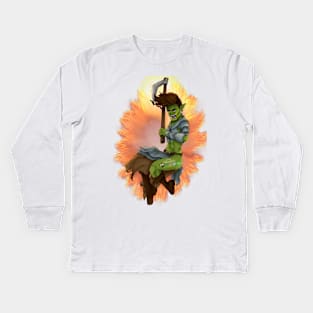 Rage barbarian Kids Long Sleeve T-Shirt